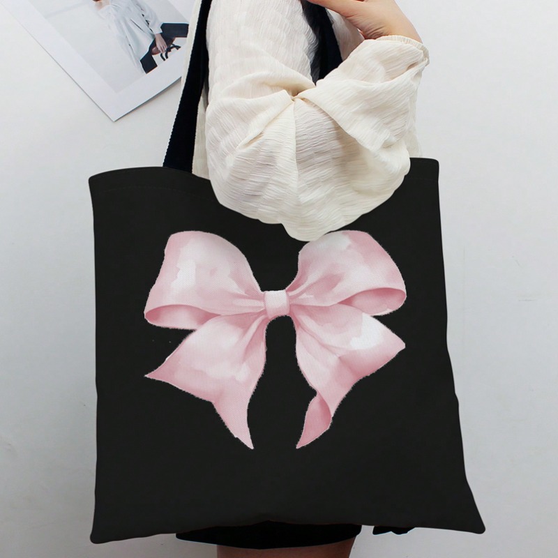 Ribbon Bow Gift - Bolso de lona con diseño de