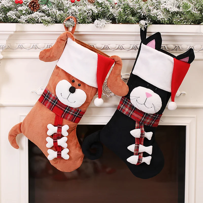Christmas Stocking Hanging - Calcetines Navideños 3D con Forma de