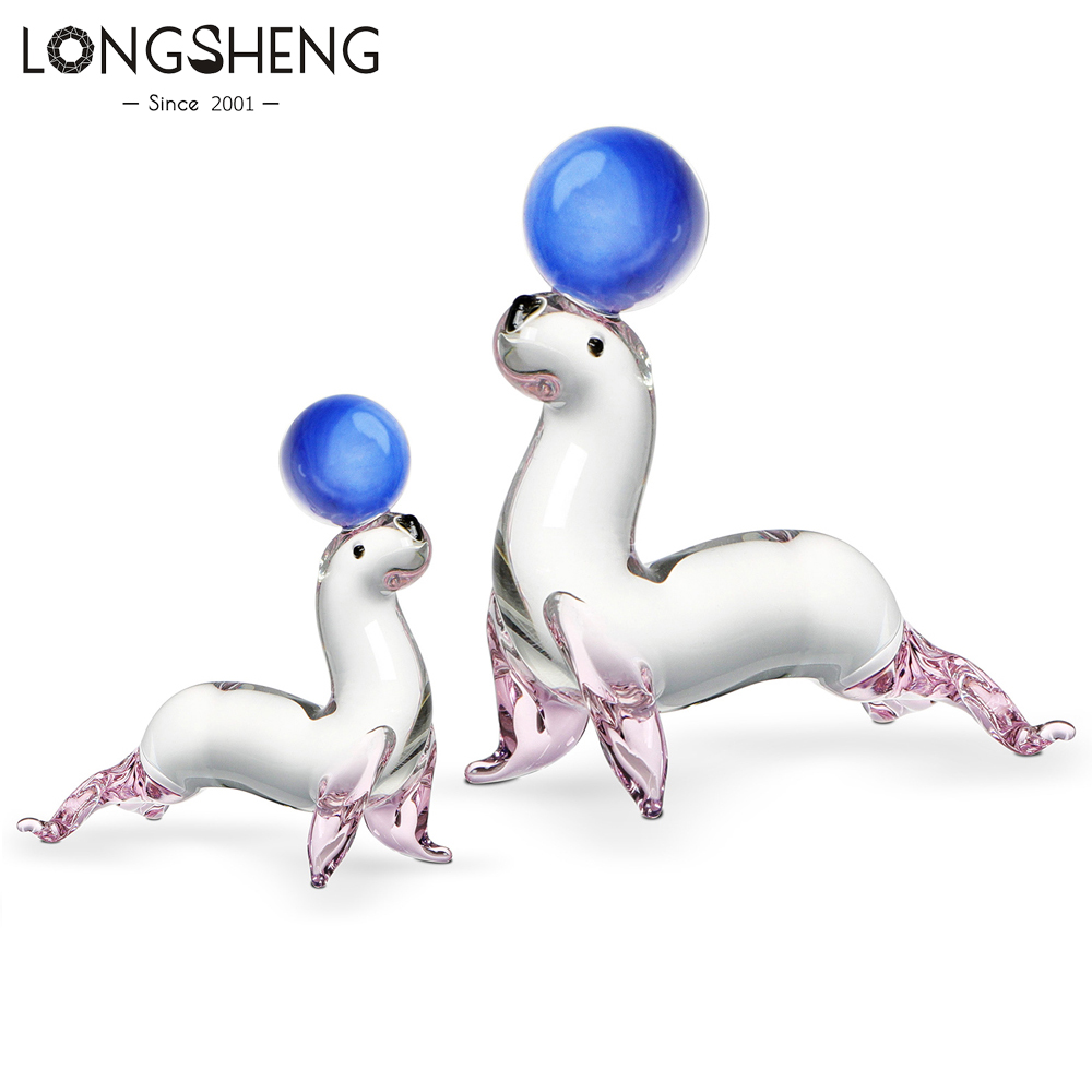 Ornament Ball Set - Juego de 2 estatuillas de León