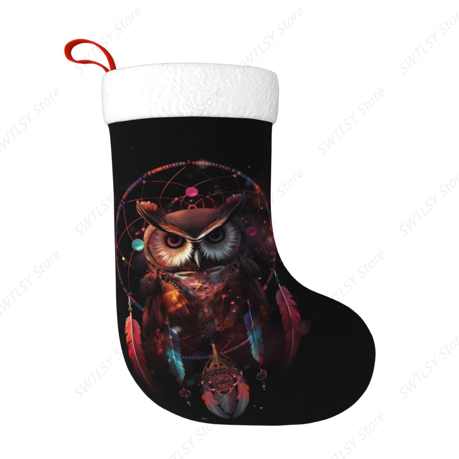 Christmas Stocking Hanging - Medias navideñas grandes con atrapasueños de