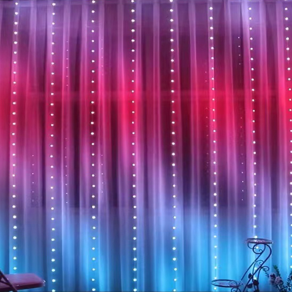 Led Fairy String Lights - Cortina de luces LED inteligente RGB