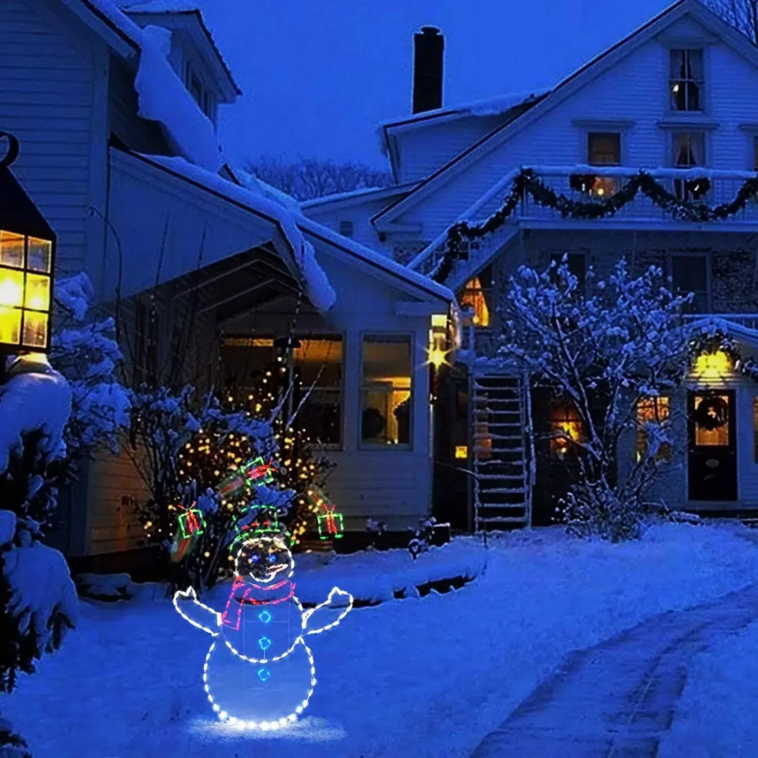 Bola de nieve animada, luz LED - Christmas Lights Outdoor reseña y precio