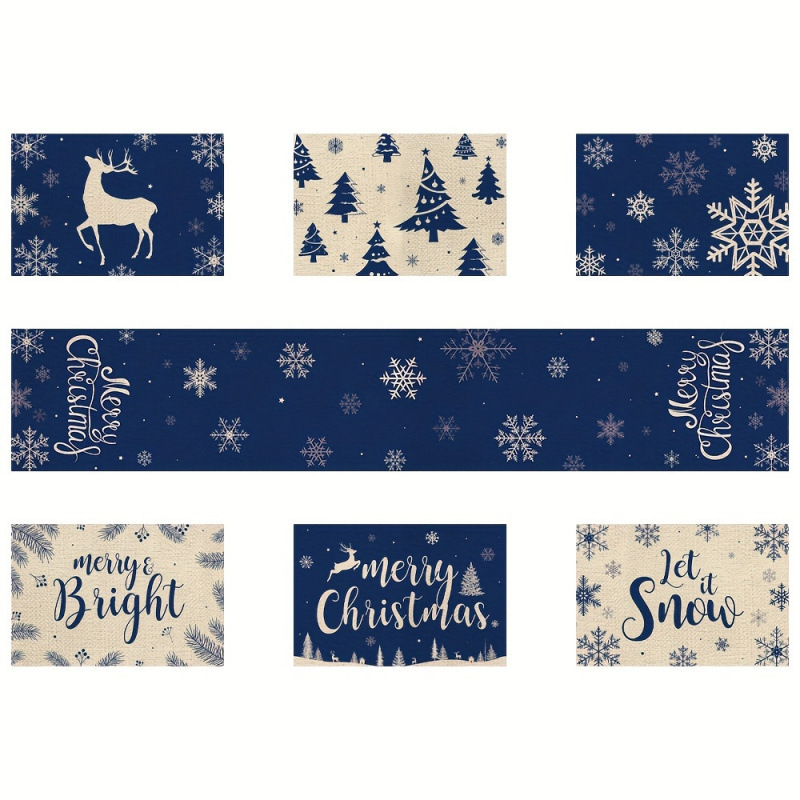 El juego de manteles individua - Christmas Table Runner reseña y precio