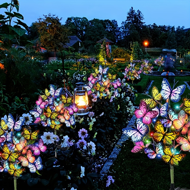 Luces LED solares de mariposa  - Christmas Lights Outdoor reseña y precio