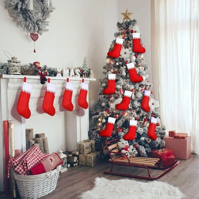 Medias navideñas para vacacion - Christmas Stocking Hanging reseña y precio