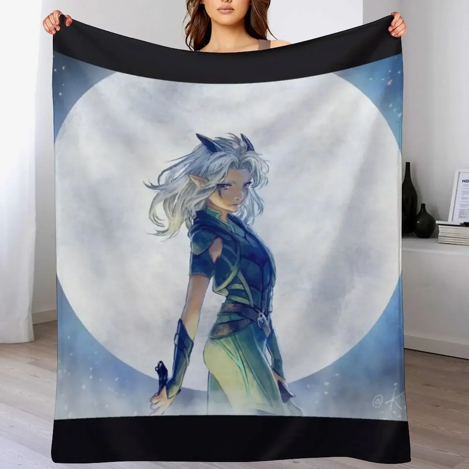 Manta Rayla y Moon para campin - Christmas Throw Blanket reseña y precio