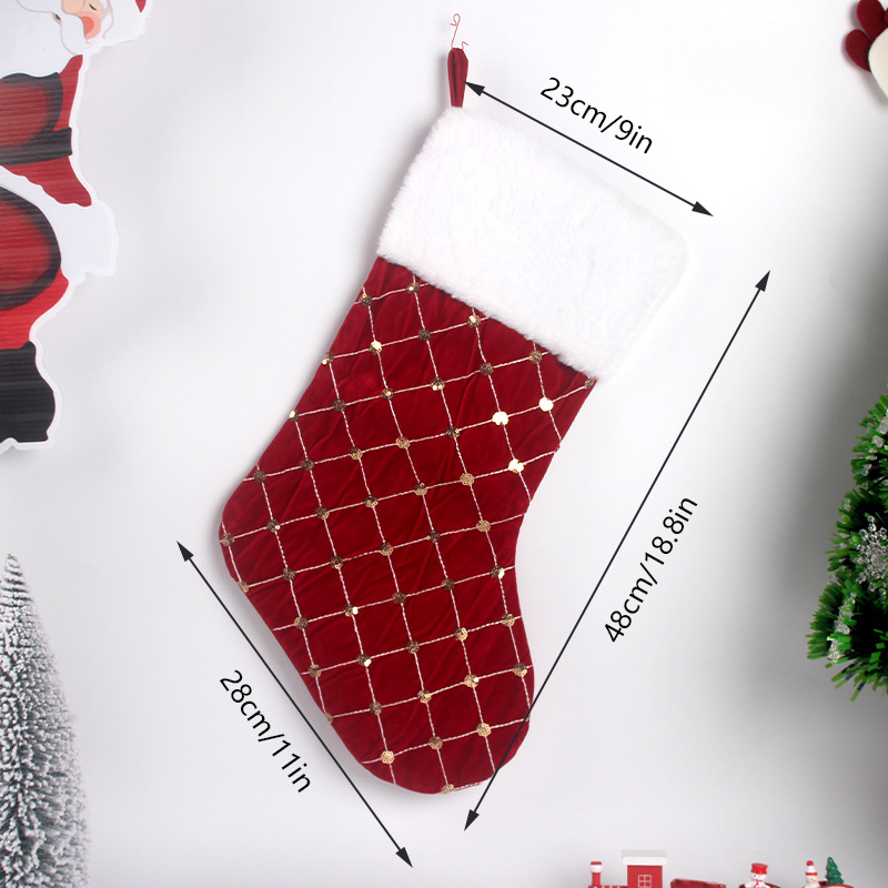 Medias navideñas de piel sinté - Christmas Stocking Hanging reseña y precio