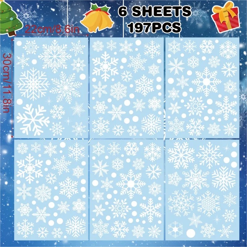 Adhesivos para ventanas de Nav - Snowflake Window Decal reseña y precio