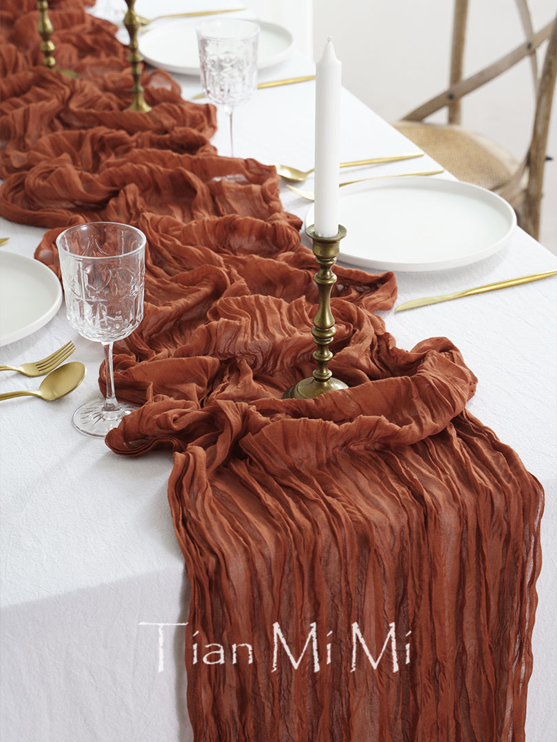 Camino de mesa de gasa semitra - Christmas Table Runner reseña y precio