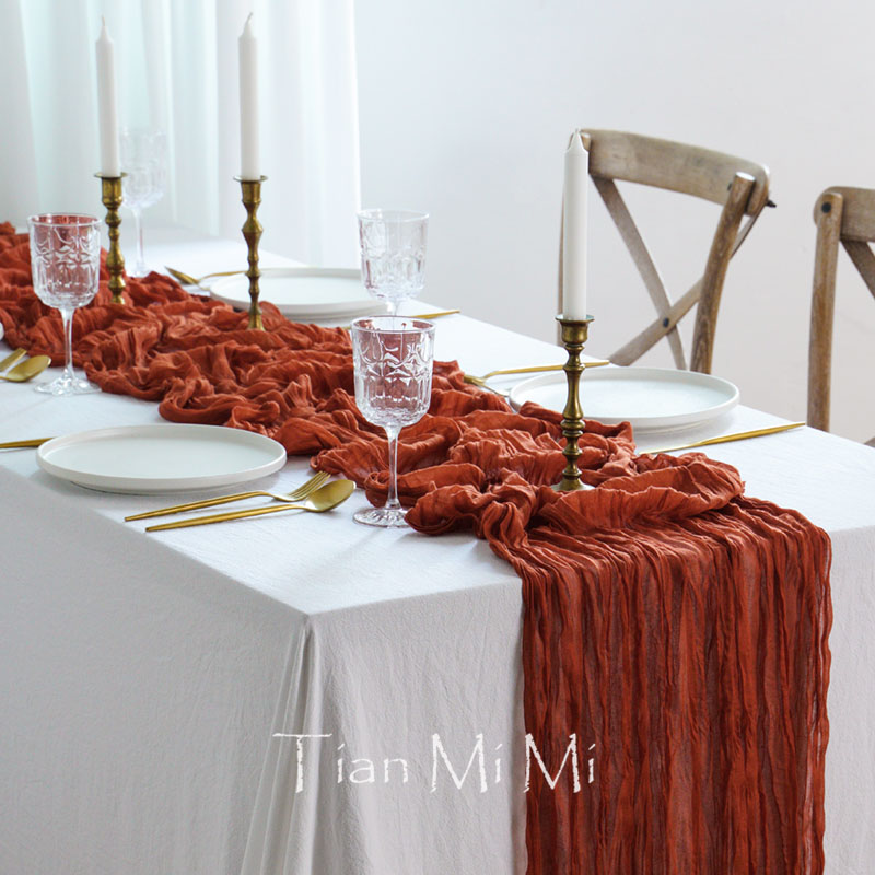 Camino de mesa de gasa semitra - Christmas Table Runner reseña y precio