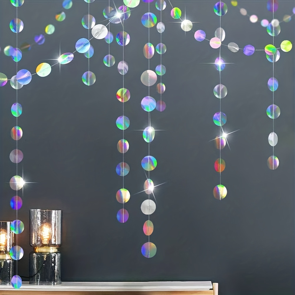 Guirnaldas circulares iridisce - Tinsel Garland Decoration reseña y precio