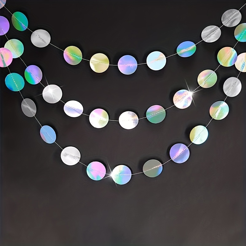 Guirnaldas circulares iridisce - Tinsel Garland Decoration reseña y precio