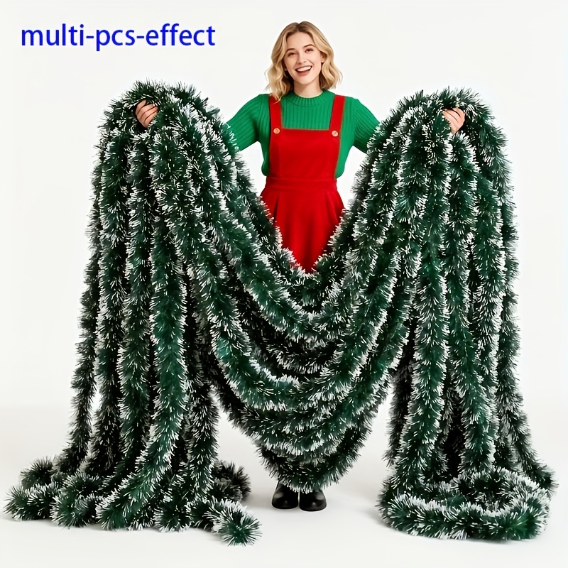 Guirnalda de oropel navideña d - Tinsel Garland Decoration reseña y precio