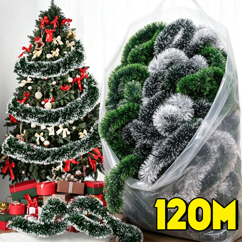 Guirnalda de Espumillón Verde  - Tinsel Garland Decoration reseña y precio