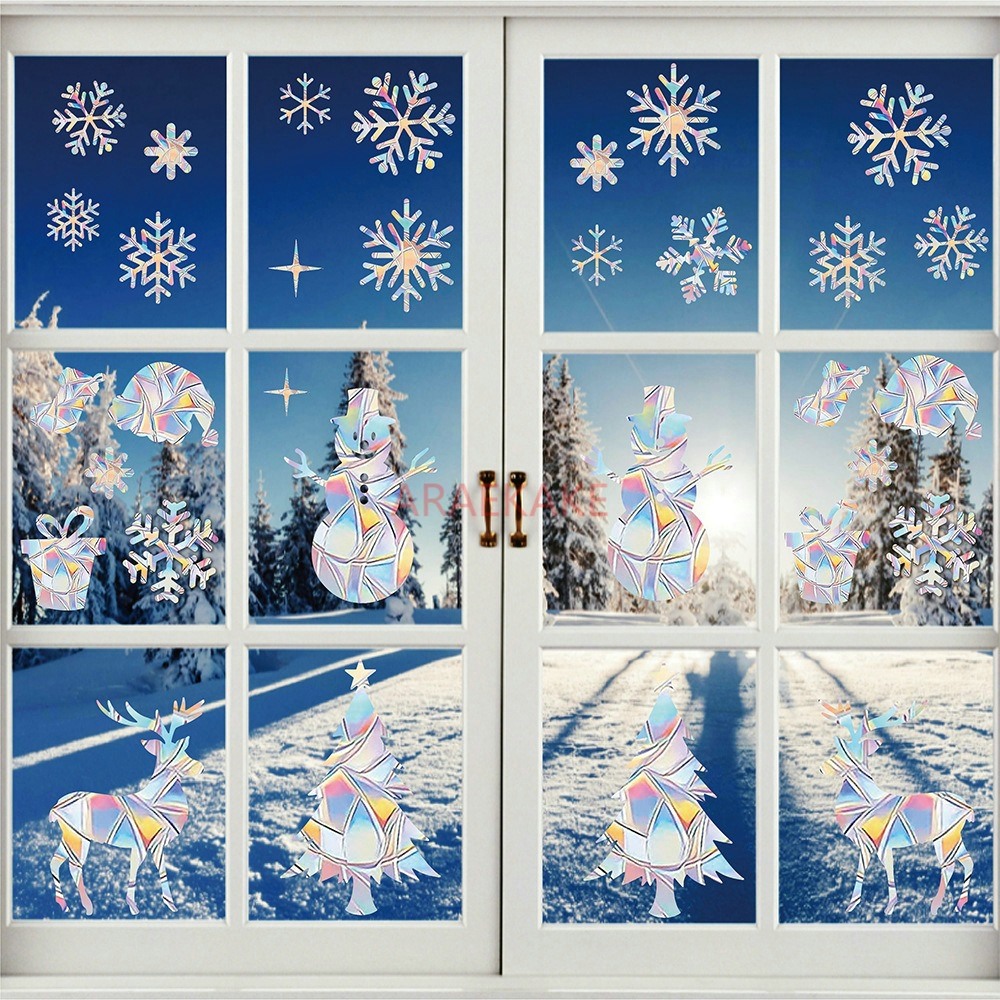 2 Juegos de Adhesivos Electros - Snowflake Window Decal reseña y precio