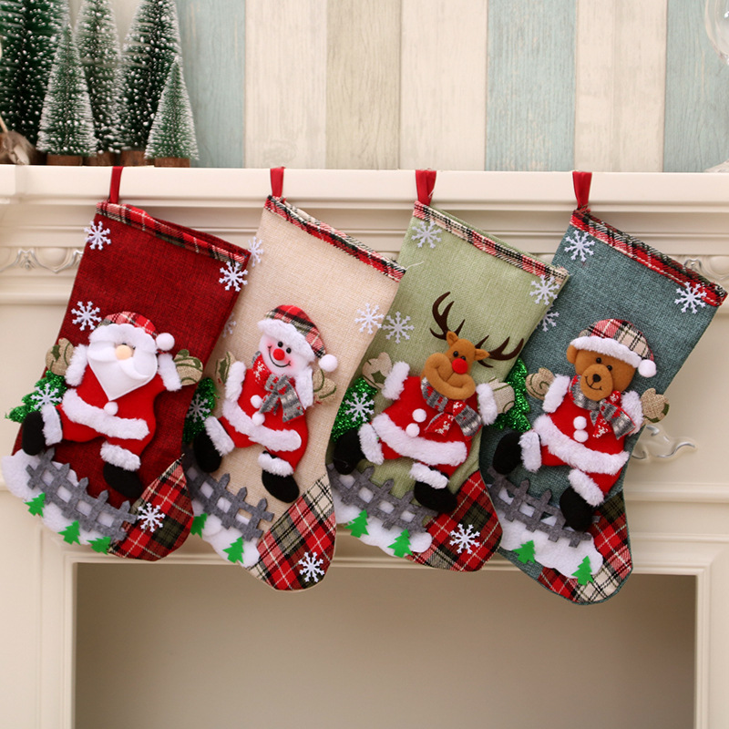Medias navideñas grandes de 31 - Christmas Stocking Hanging reseña y precio