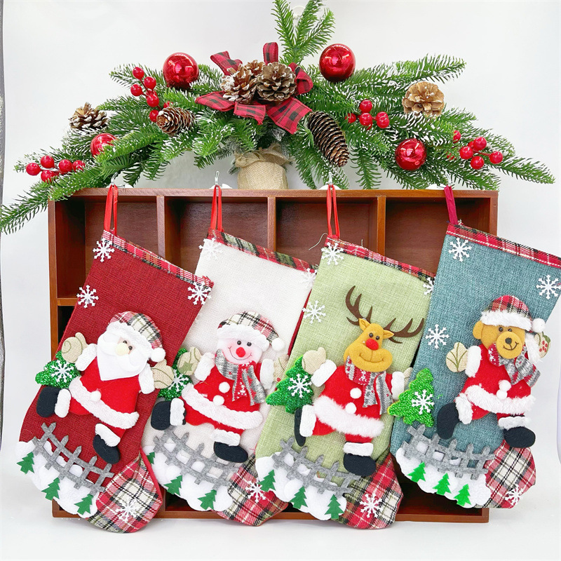 Medias navideñas grandes de 31 - Christmas Stocking Hanging reseña y precio