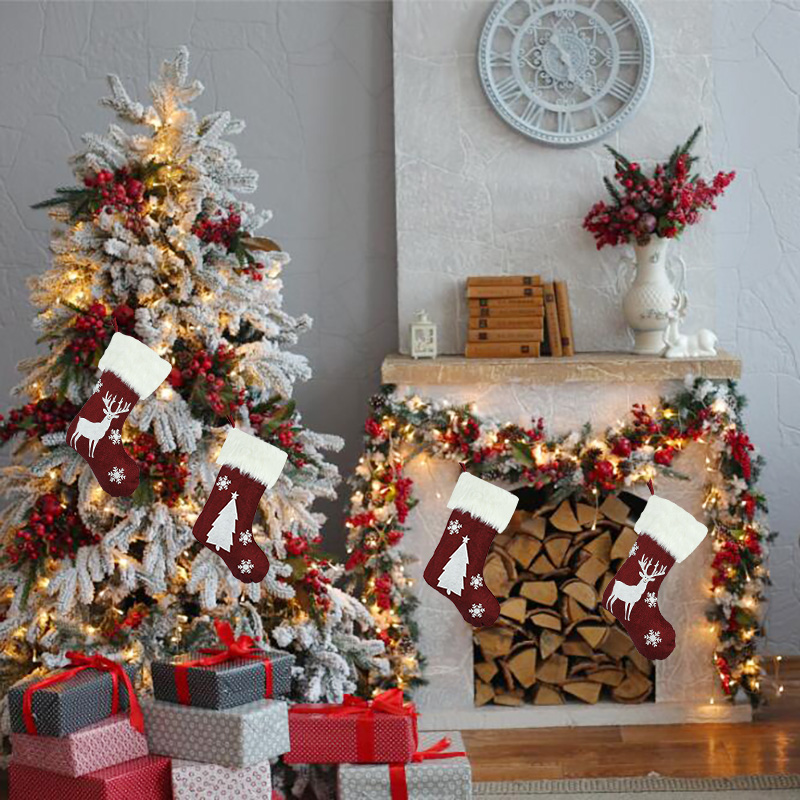 Calcetines navideños con luces - Christmas Stocking Hanging reseña y precio