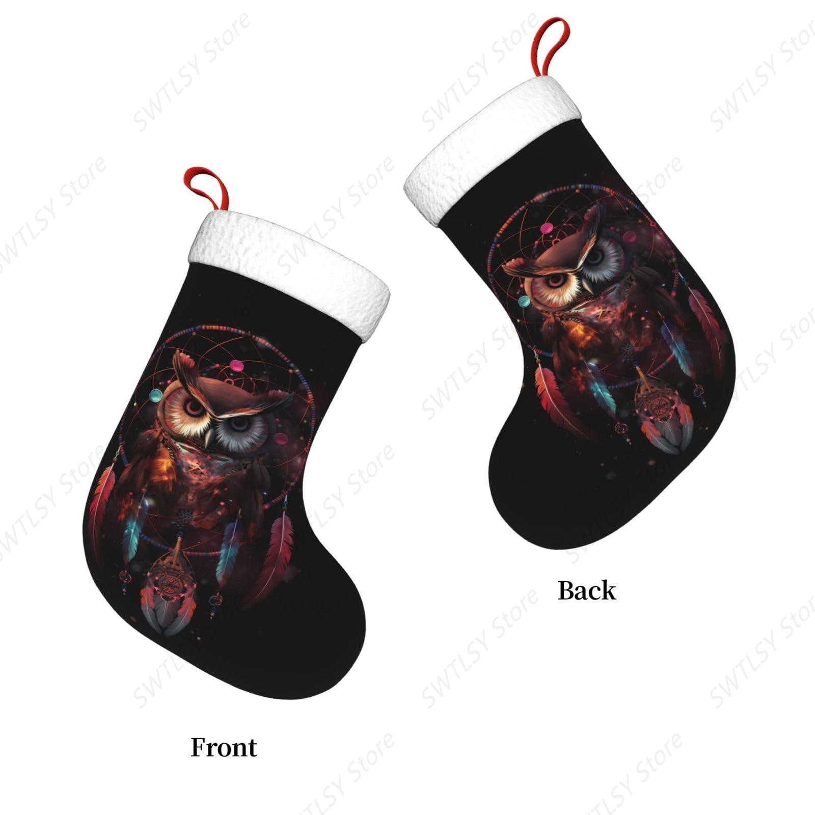 Medias navideñas grandes con a - Christmas Stocking Hanging reseña y precio