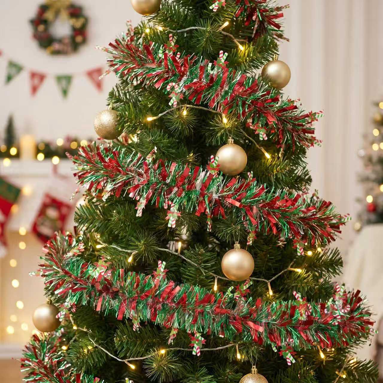 Guirnalda de Oropel Navideña d - Tinsel Garland Decoration reseña y precio