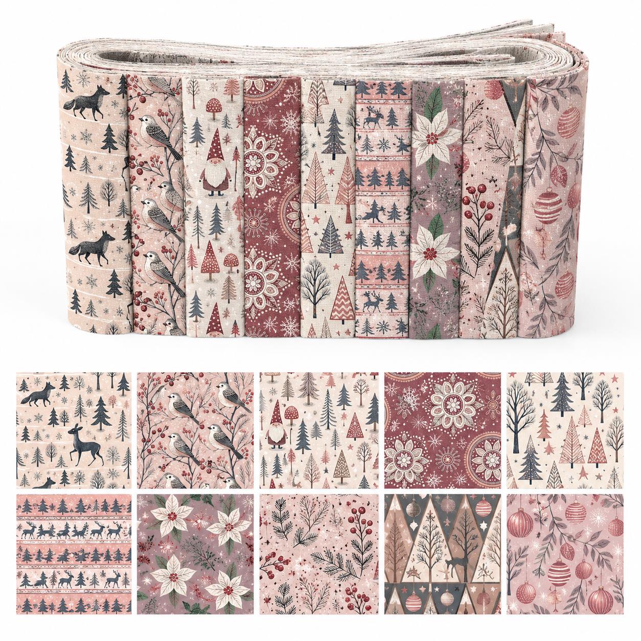 10 tiras de tela Jelly Roll co - Christmas Table Runner reseña y precio