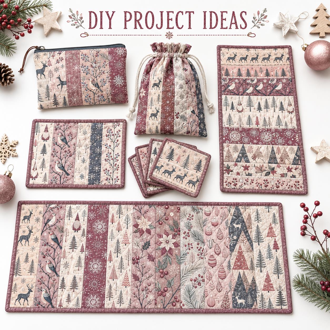 10 tiras de tela Jelly Roll co - Christmas Table Runner reseña y precio