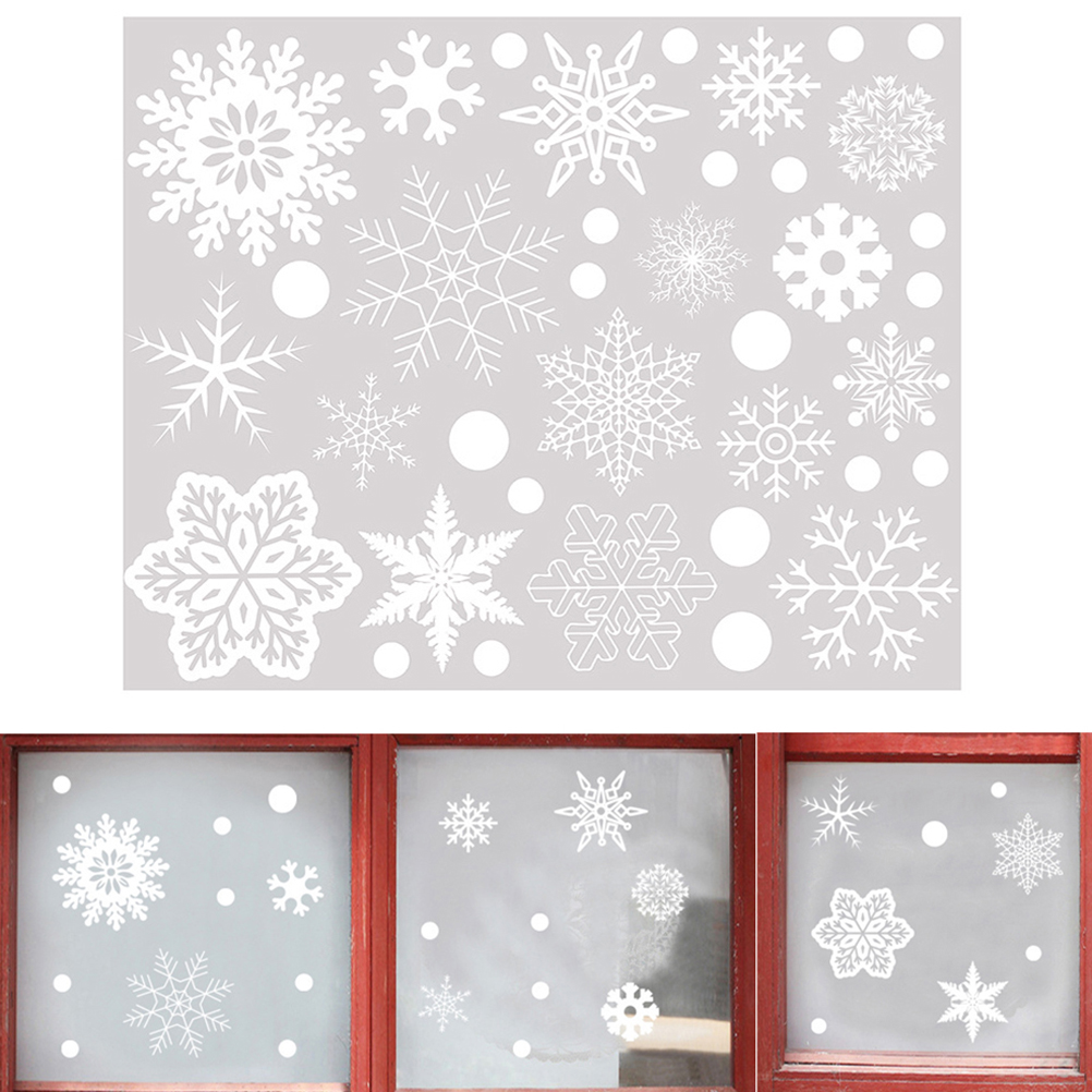 Calcomanías de copos de nieve  - Snowflake Window Decal reseña y precio
