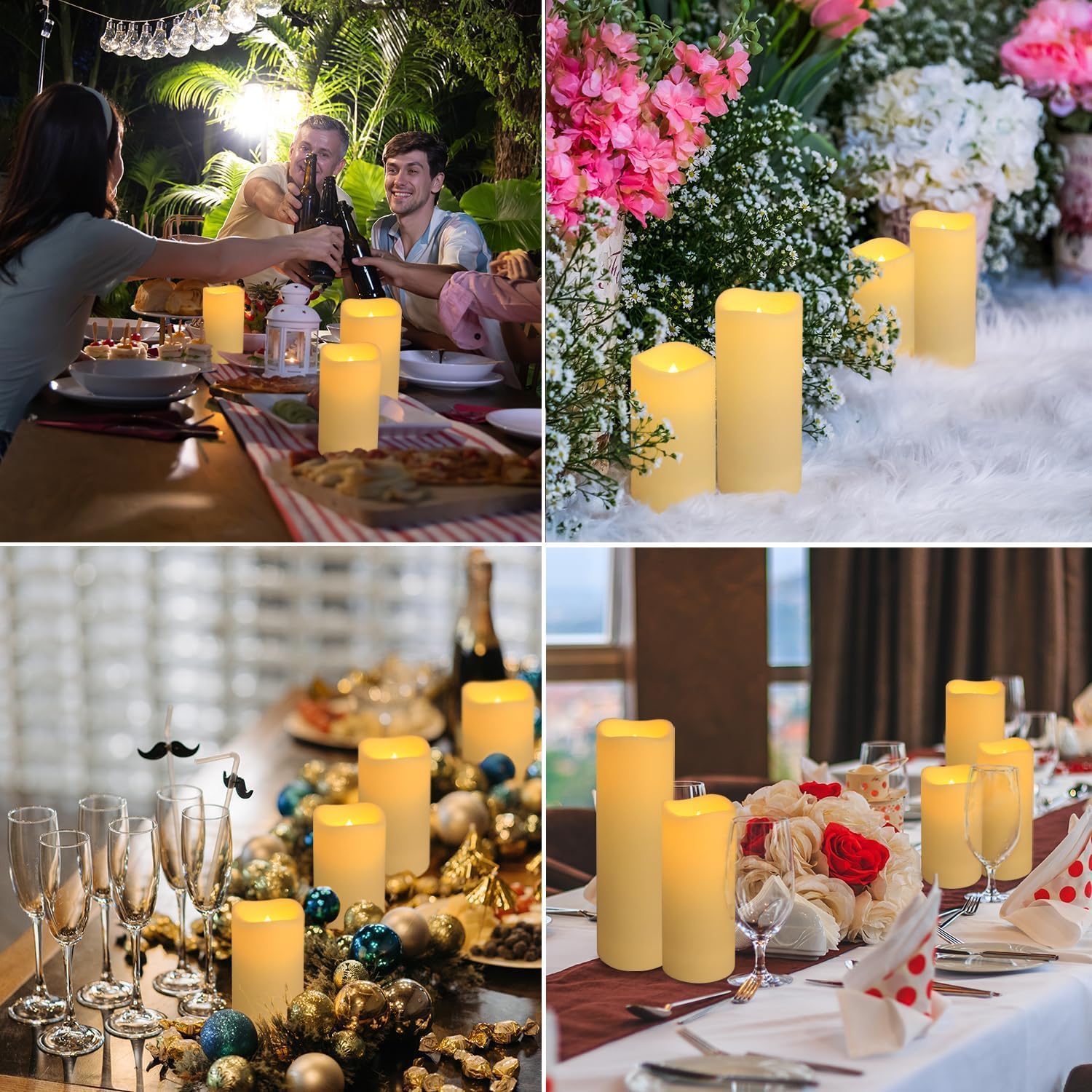 Juego de 96 Velas LED Impermea - Holiday Candle Set reseña y precio